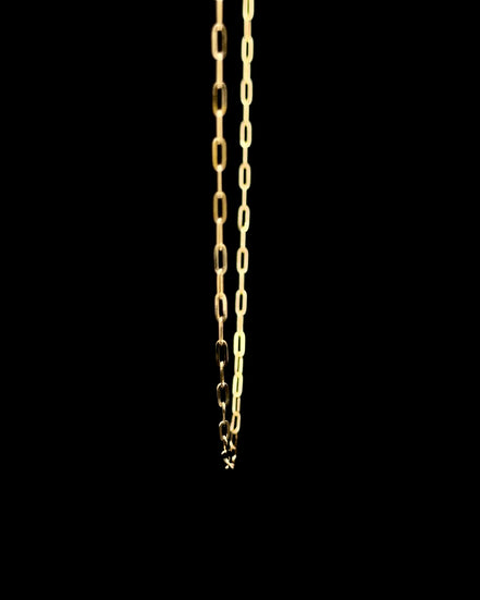 Cadena gargantilla paper clip 40cm