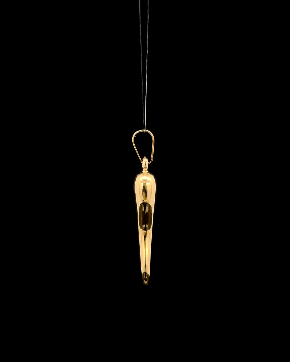 Dije cornicello dorado XL