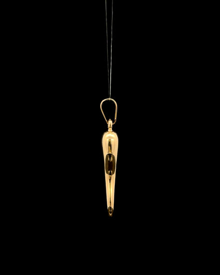 Dije cornicello dorado XL