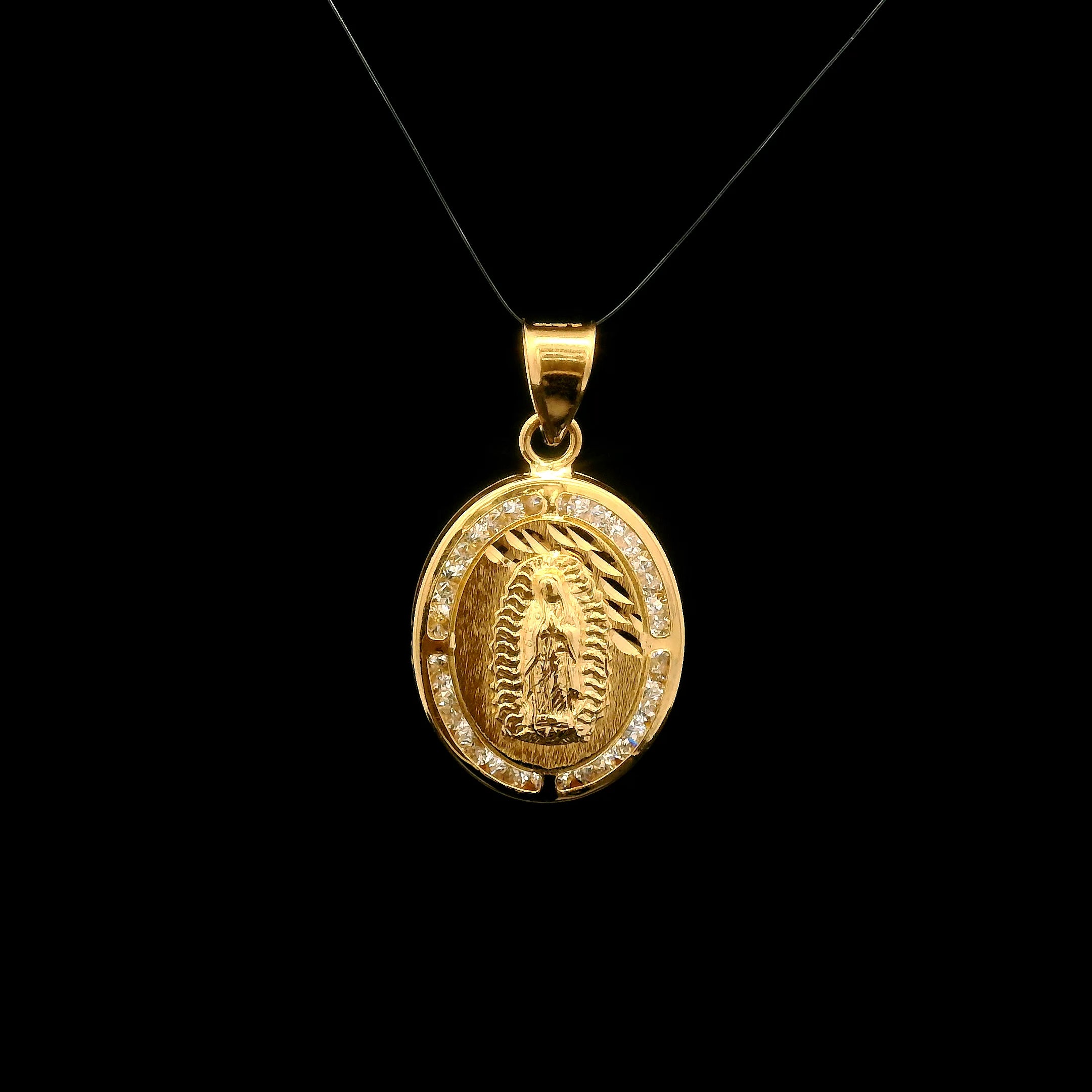 Medalla virgen de Guadalupe brillante