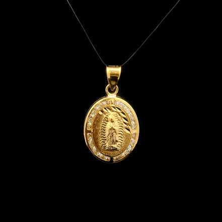 Medalla virgen de Guadalupe brillante