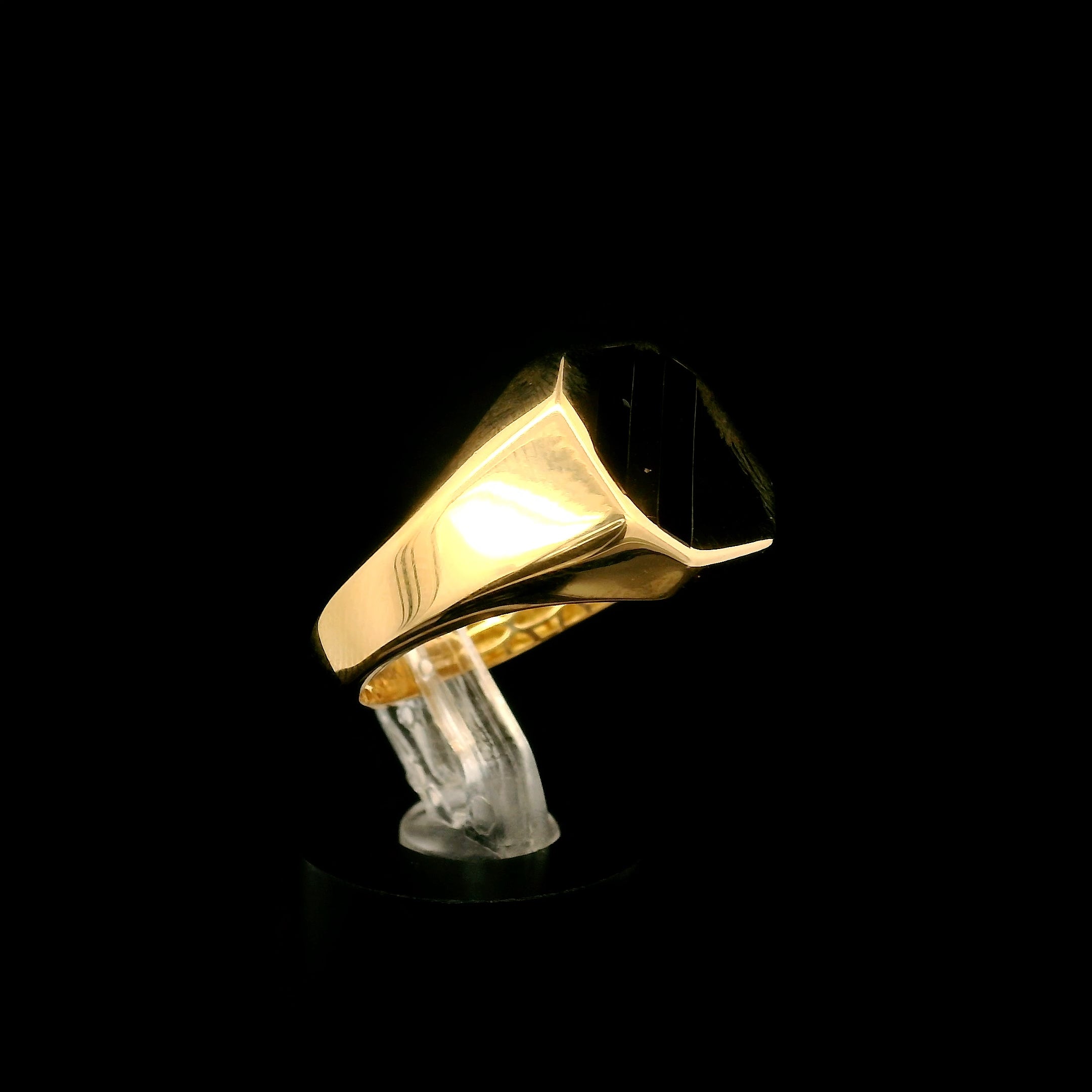 Anillo sello dos rayas 10.5
