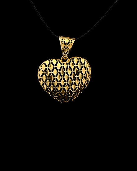 Dije corazón hollow