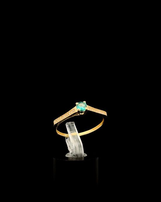 Anillo solitario tsavori 9