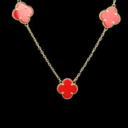 Cadena clover roja 45cm