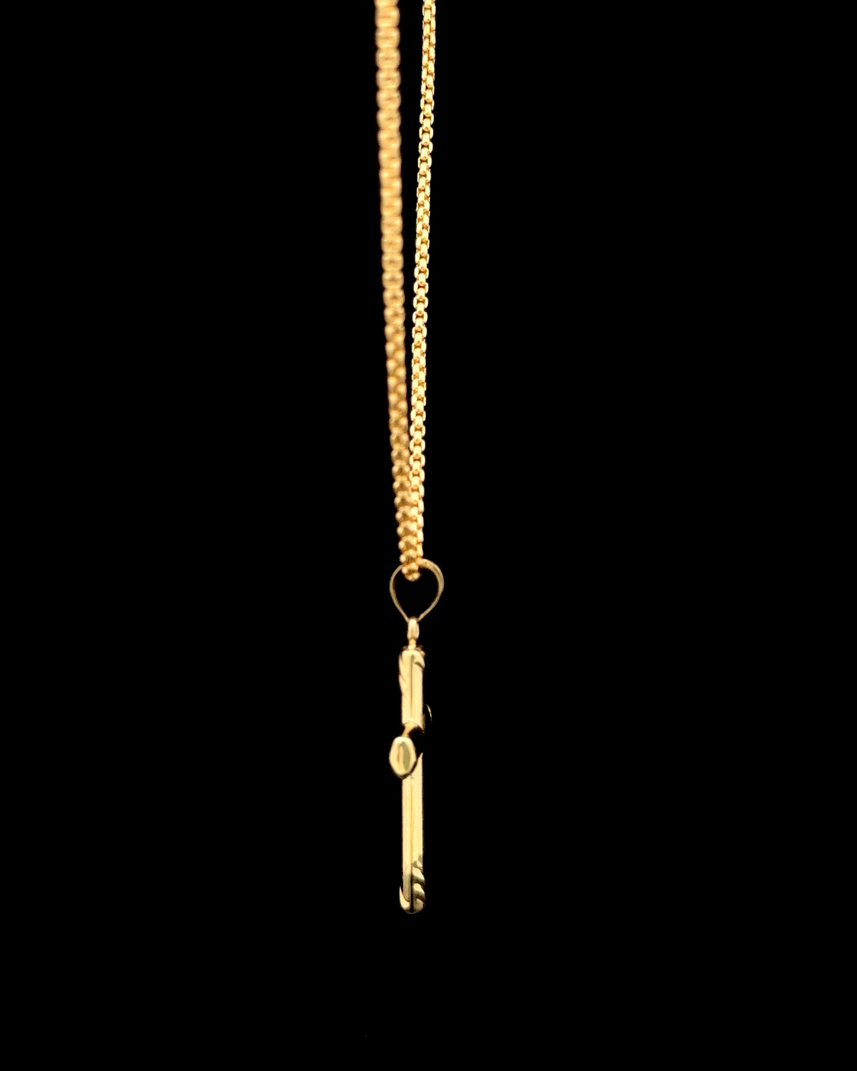 Cadena box bautizo Cruz 40cm
