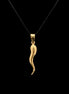 Dije cornicello dorado XL