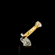 Anillo solitario Tri 8