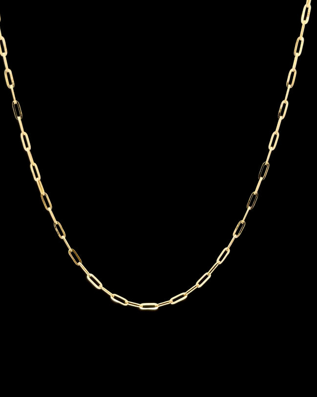 Cadena gargantilla paper clip 40cm