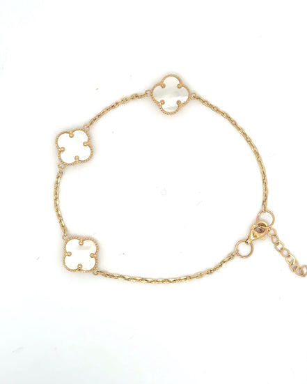 Esclava clover blanco