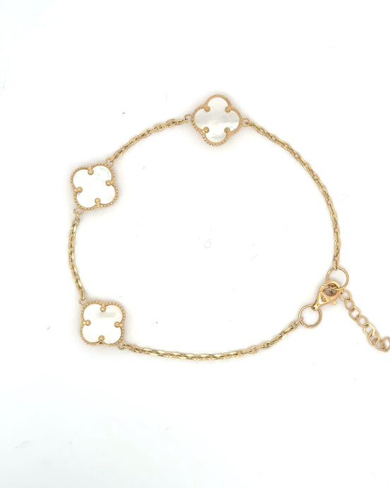 Esclava clover blanco