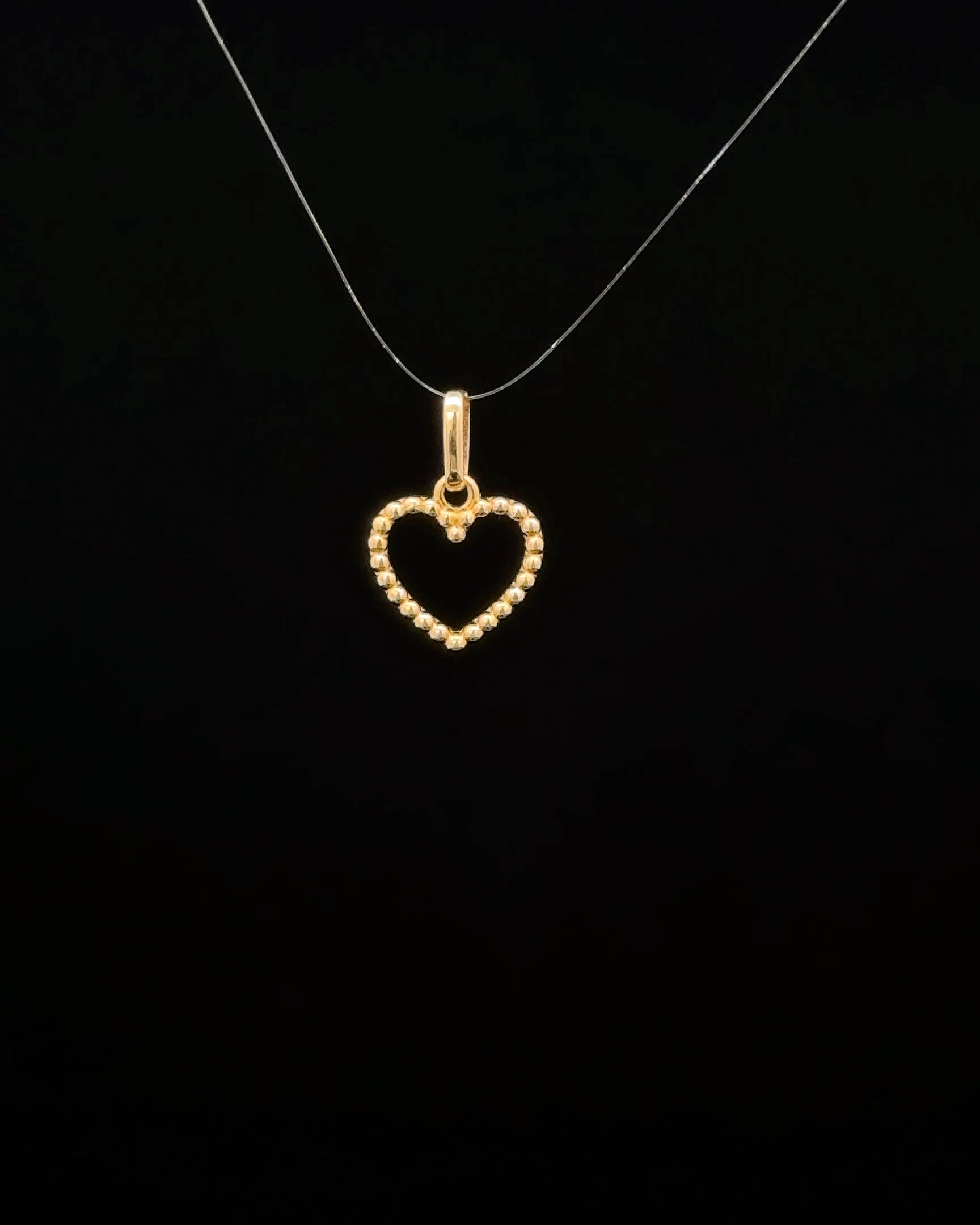 Dije corazón bubble