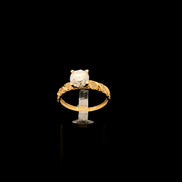 Anillo solitario bubble #8