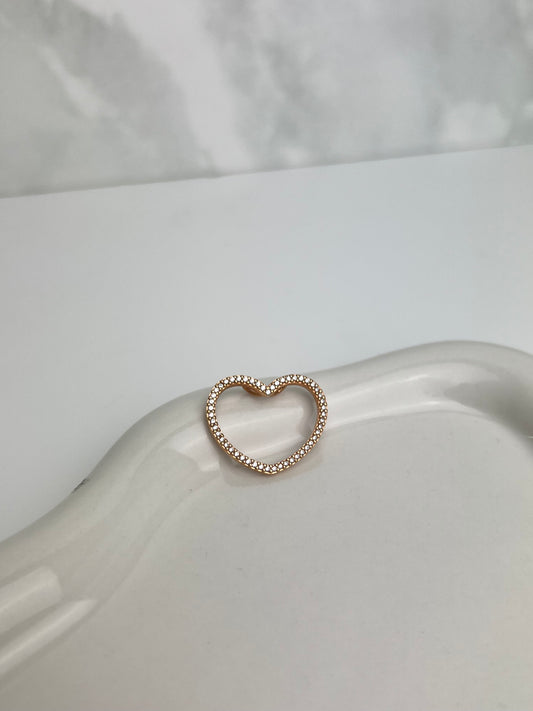 Dije corazón brillante