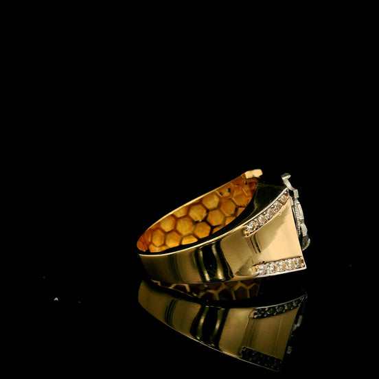 Anillo ancla ónix 10