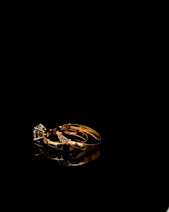 Anillo solitario set #8