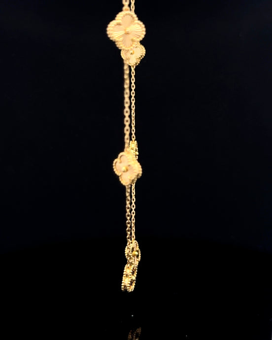 Cadena clover dorada 45cm