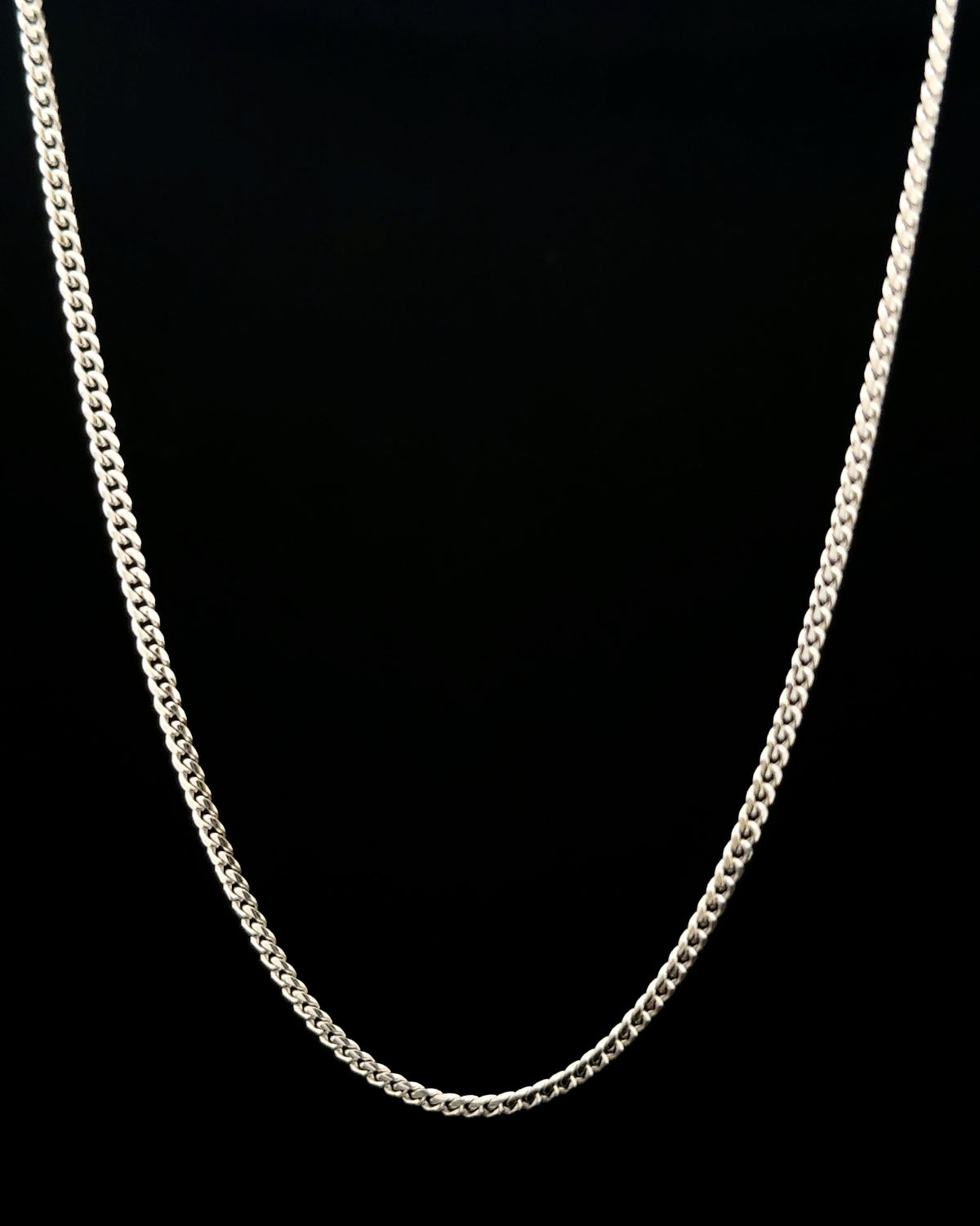 Cadena cubana white 57cm