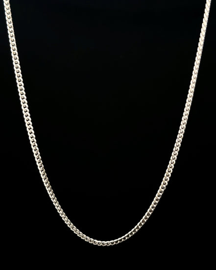 Cadena cubana white 57cm