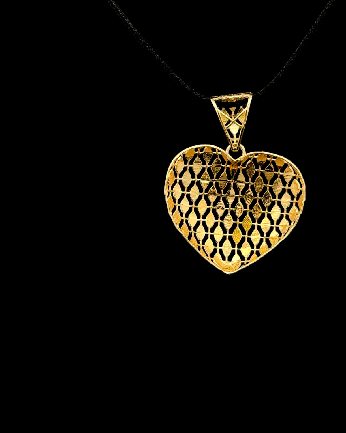 Dije corazón hollow