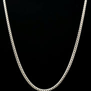 Cadena cubana white 57cm