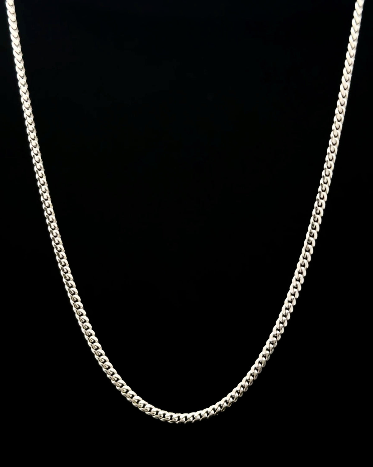 Cadena cubana white 57cm