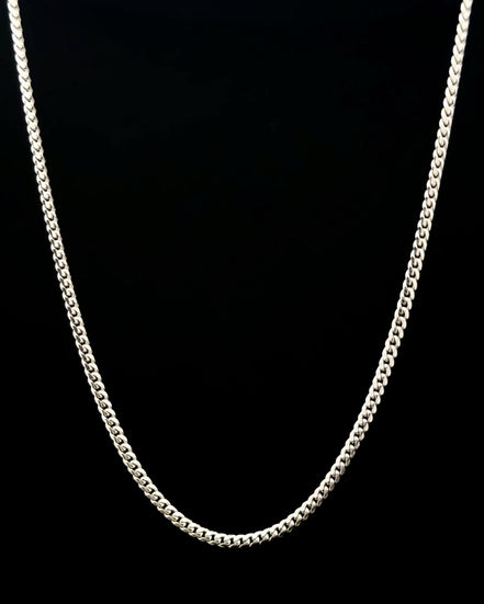 Cadena cubana white 57cm