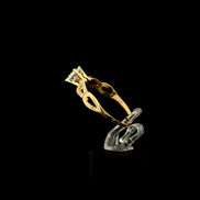 Anillo solitario infinito 8