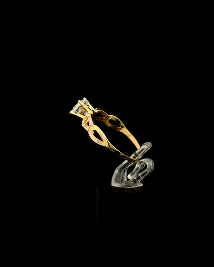 Anillo solitario infinito 8