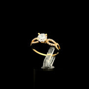 Anillo solitario infinito 8