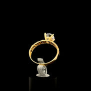 Anillo solitario Tri 8