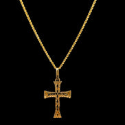 Cadena Cruz cordón 60cm