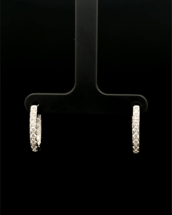 Argollas brillante plata 925