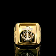Anillo  sello Ancla 11.5