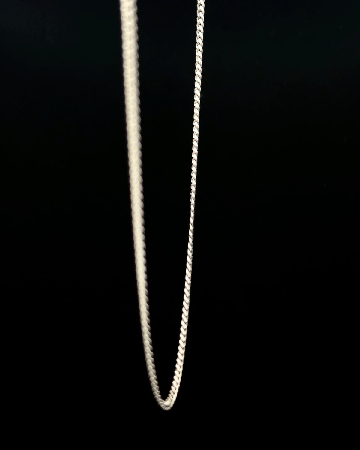 Cadena cubana white 57cm