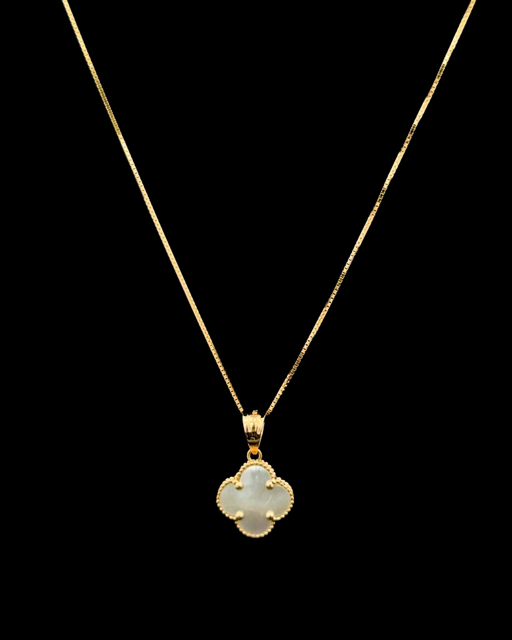 Cadena clover blanco 50cm