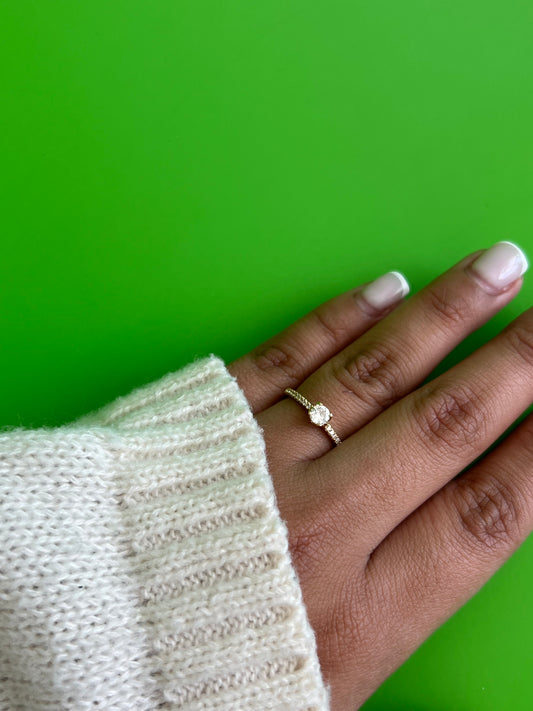 Anillo solitario Swarovski 6