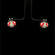 Zarcillos Mariquita Plata 925