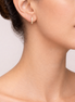 Argollas Brillantes mini plata 925
