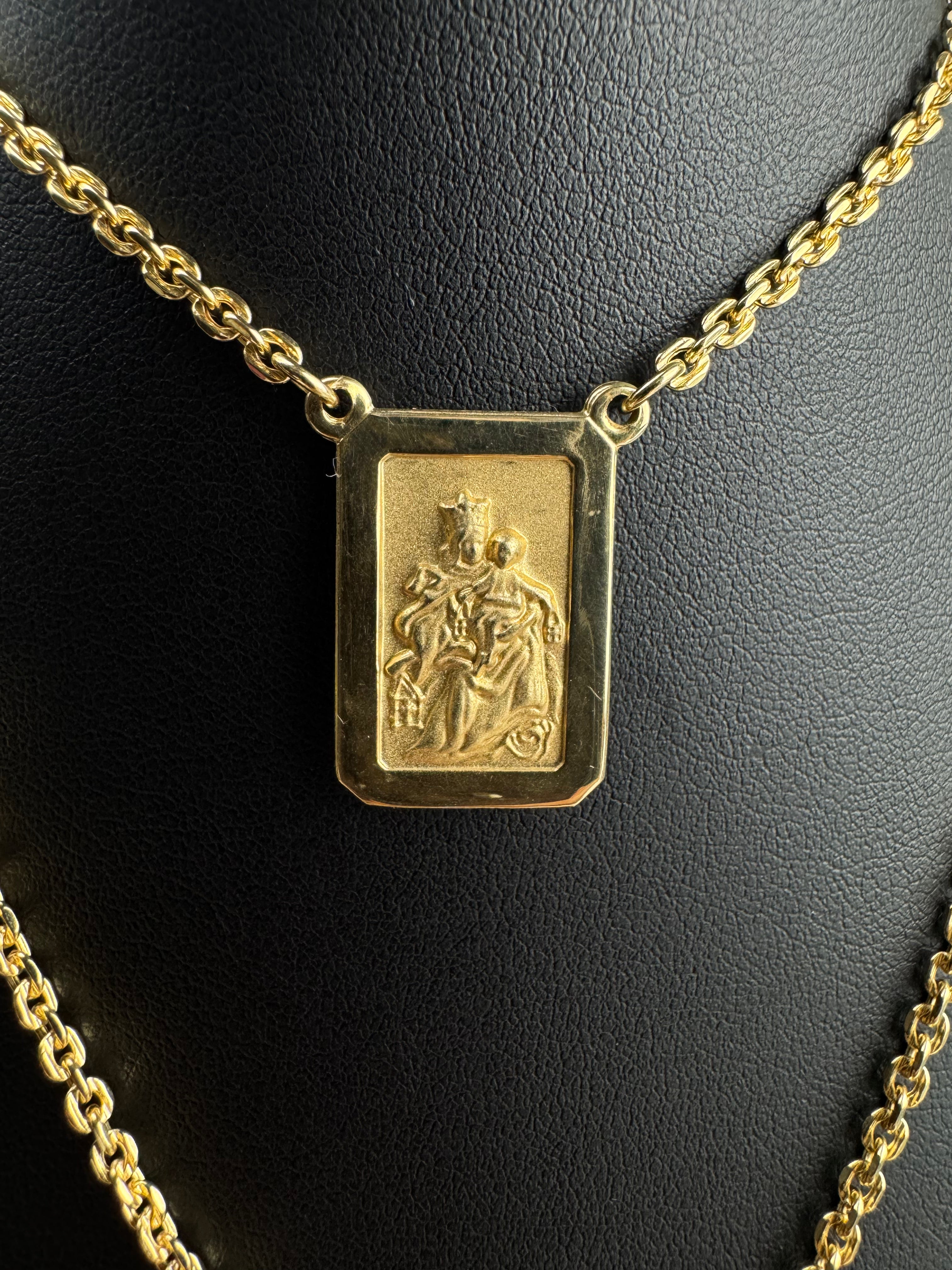 Cadena Escapulario Virgen del Carmen