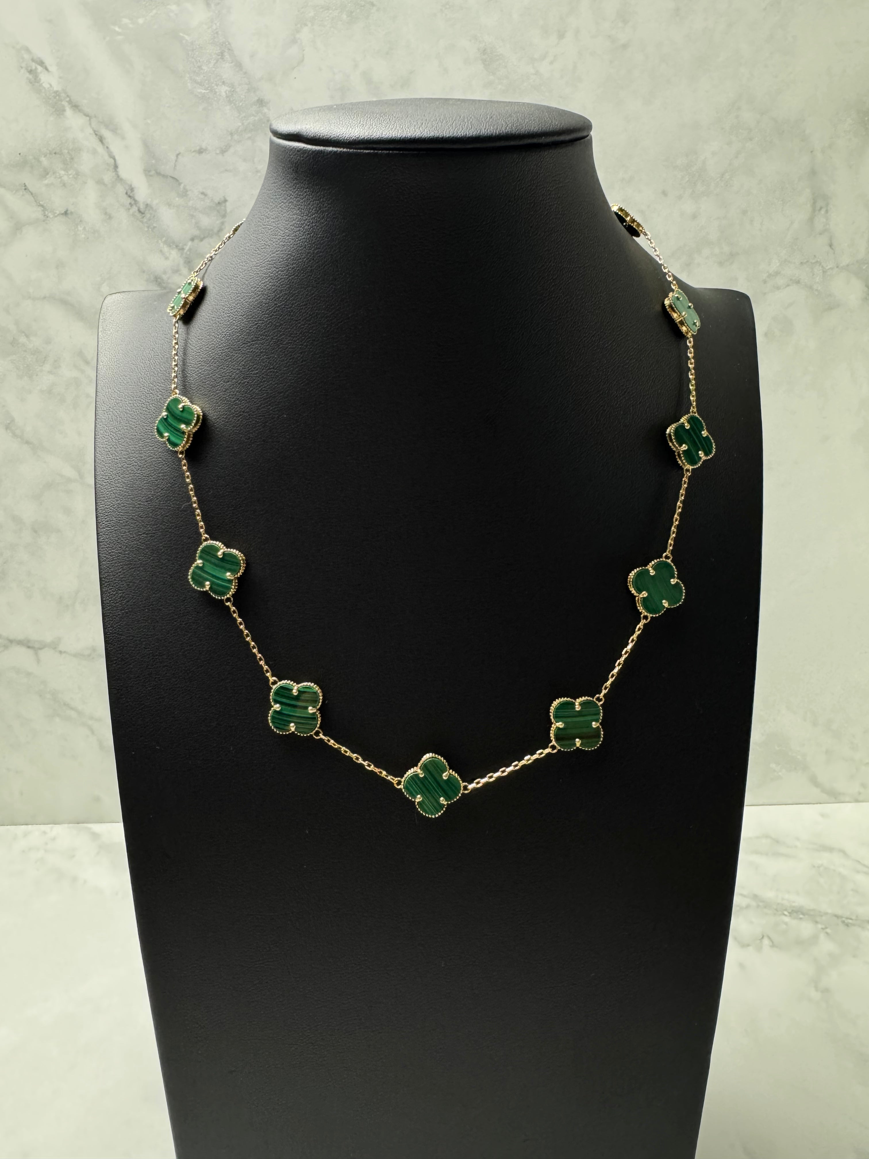 Cadena Green Clovers 50cm