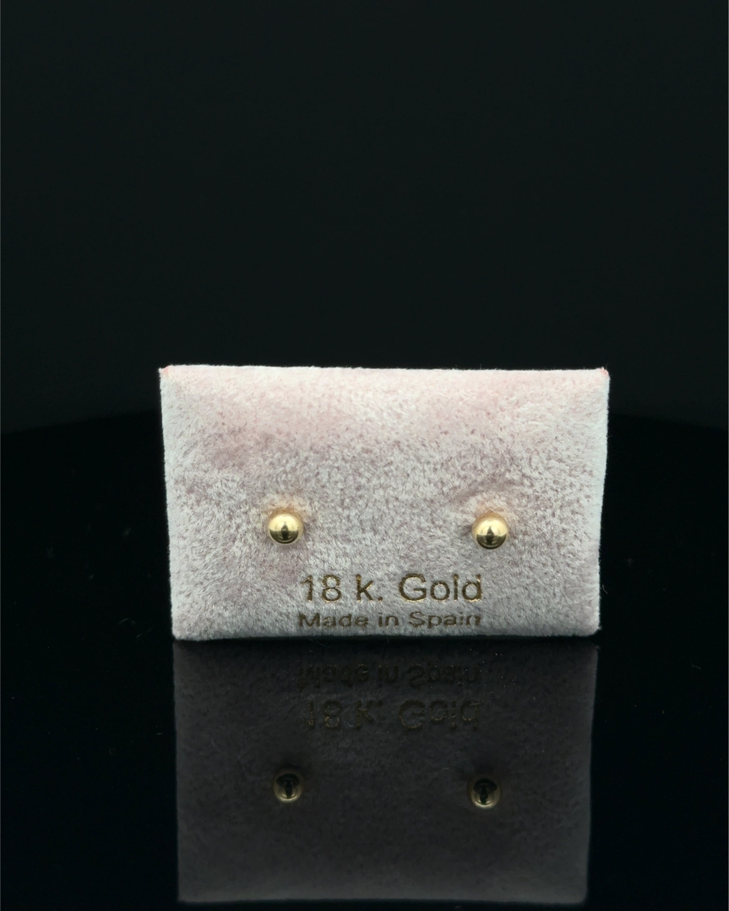 Zarcillos balines 4mm