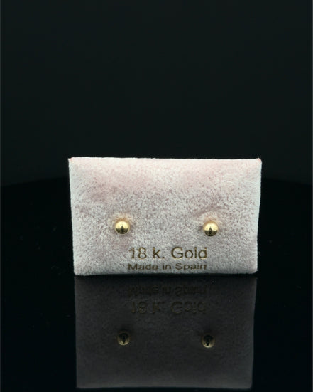 Zarcillos balines 4mm