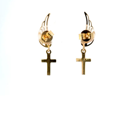 Zarcillos cruz pendant