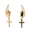 Zarcillos cruz pendant