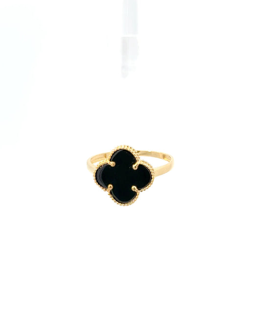 Anillo ónix clover 6.5