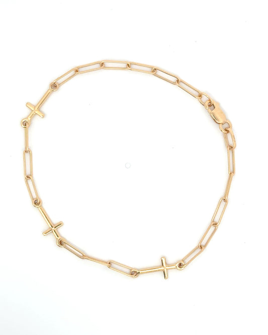 Esclava paper clip cruz