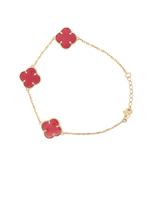 Esclava clover rojo