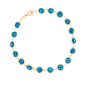 Esclava ojo turco azul cielo
