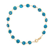 Esclava ojo turco azul cielo